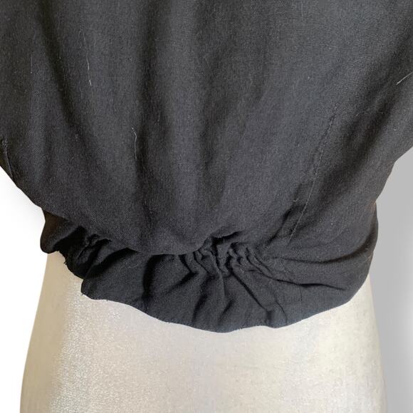 Vintage Contempo Casuals Tapestry Waistcoat Vest Black Gold Red Purple Cropped - Picture 7 of 12